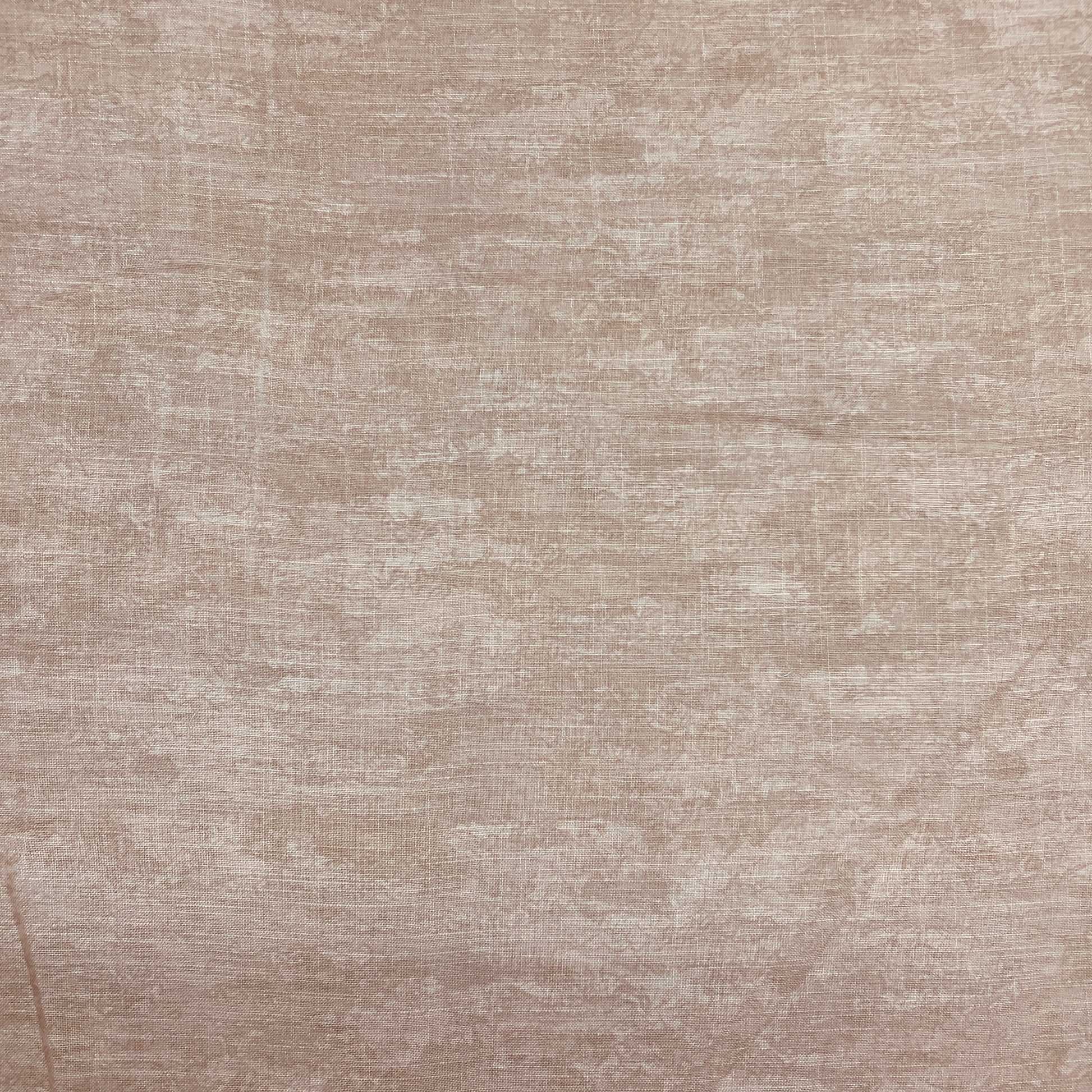 Cream Border Print Linen Fabric - TradeUNO