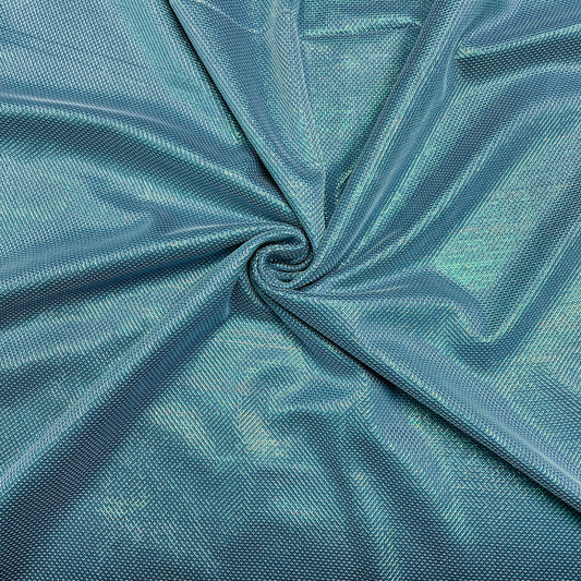 Dark Green Imported Lurex Knitted Fabric