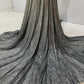 Grey Sequence Embroidery Net Lycra Fabric - TradeUNO