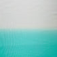 White with Sea Green Solid Georgette Fabic - TradeUNO