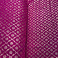 Pink Floral Geometrical Chanderi Fabric - TradeUNO