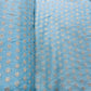 Sky Blue Floral Chanderi Fabric - TradeUNO