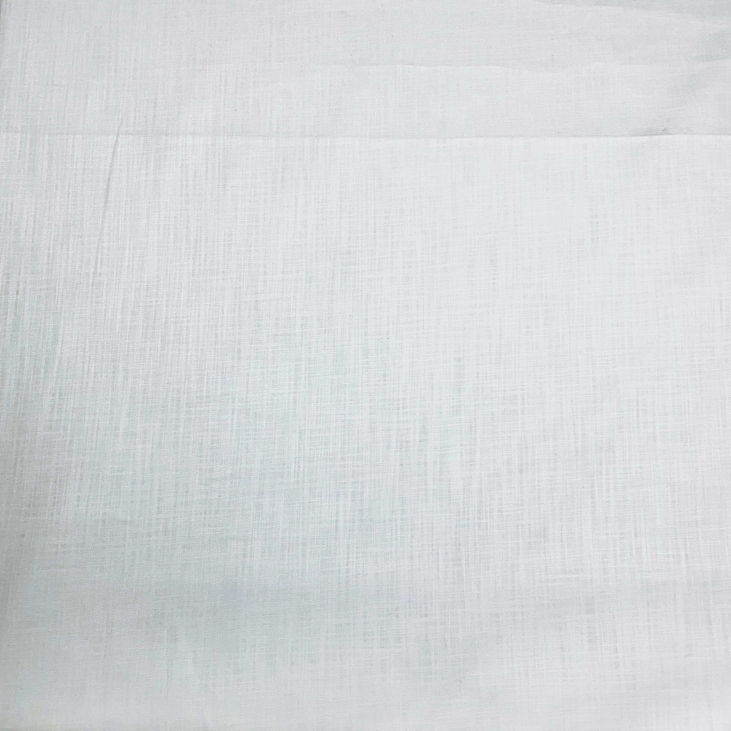 White Solid Cotton Fabric - TradeUNO