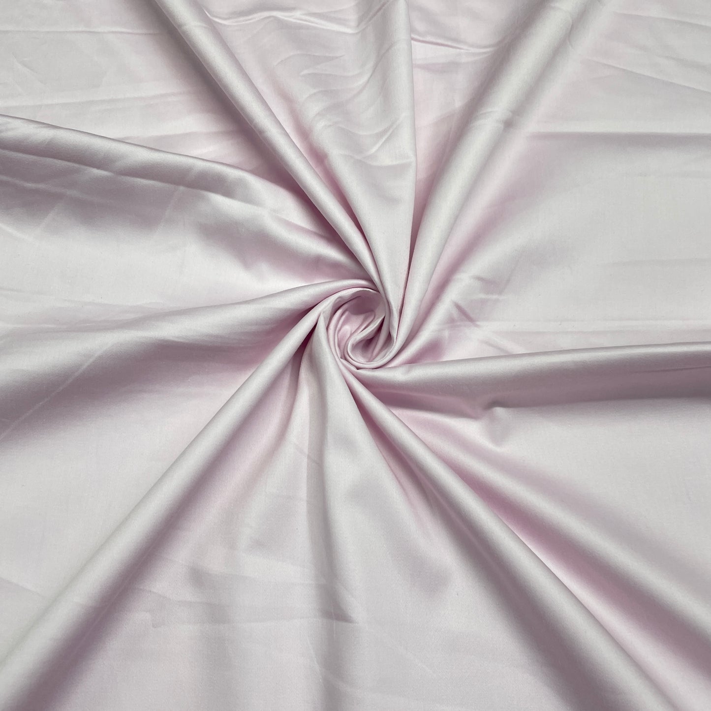 Light Pink Solid Cotton Satin Fabric