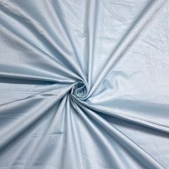 sky blue solid cotton satin fabric 1