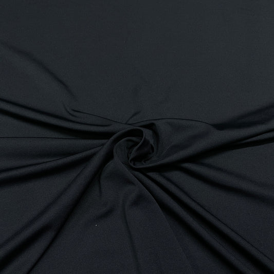 Navy Blue Solid Micro Twill Fabric