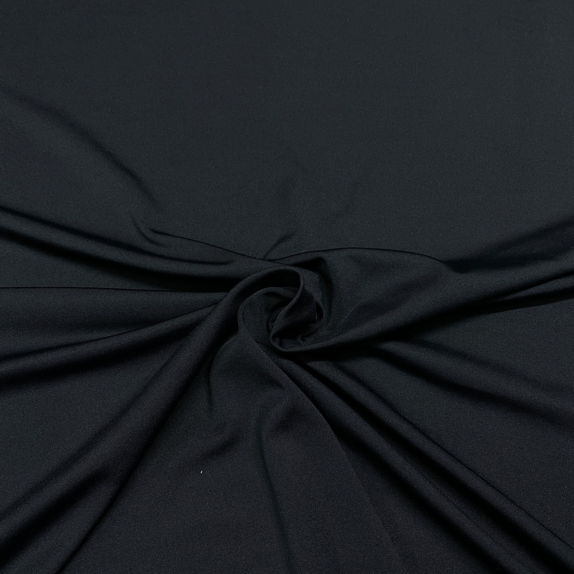 Navy Blue Solid Micro Twill Lycra Fabric - TradeUNO