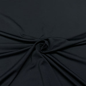 Navy Blue Solid Micro Twill Lycra Fabric - TradeUNO