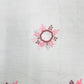 White & Multicolor Floral Thread Embroidery Kota Cotton NT-8407 - TradeUNO