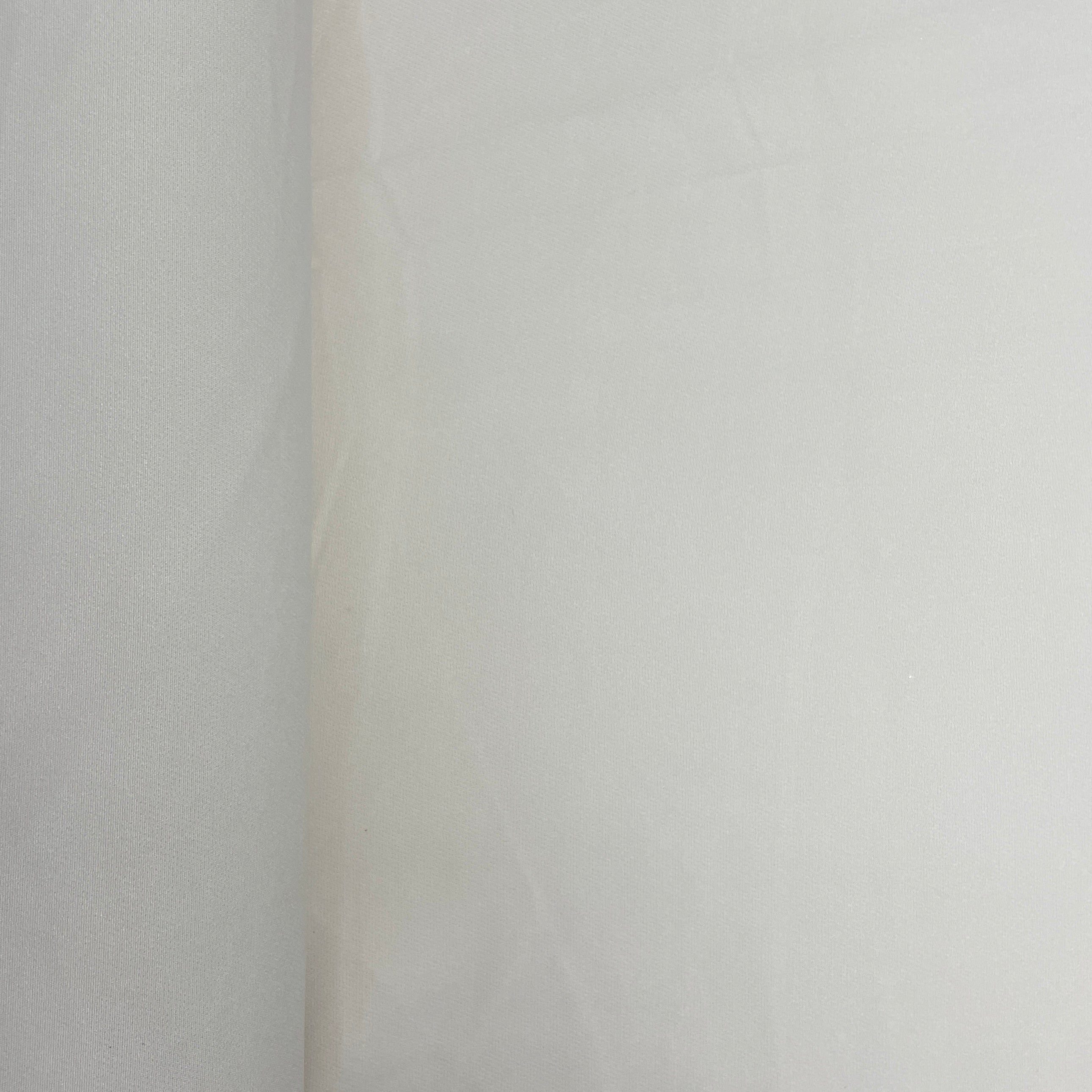 Cream Solid Banana Crepe Fabric - TradeUNO