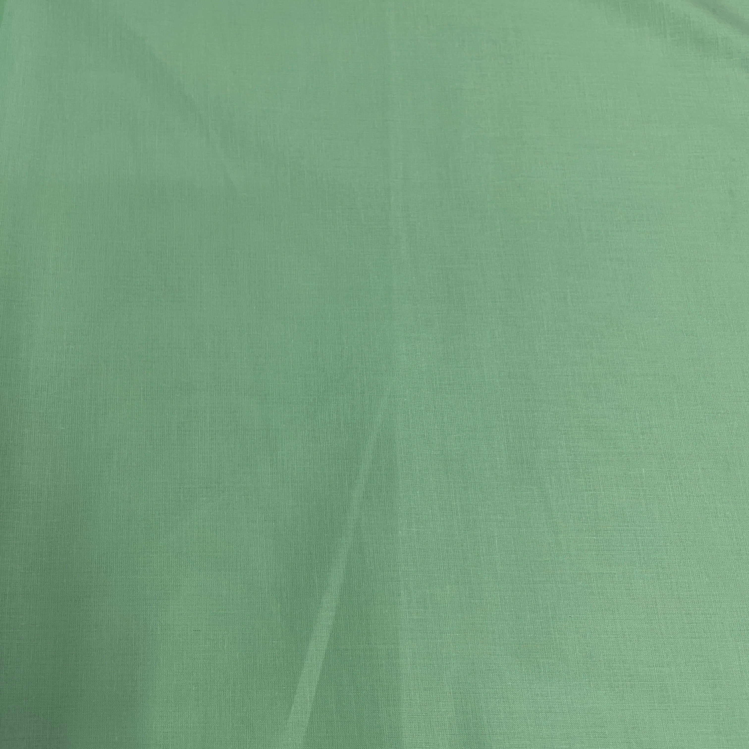 Mint Green Solid Cotton Fabric - TradeUNO