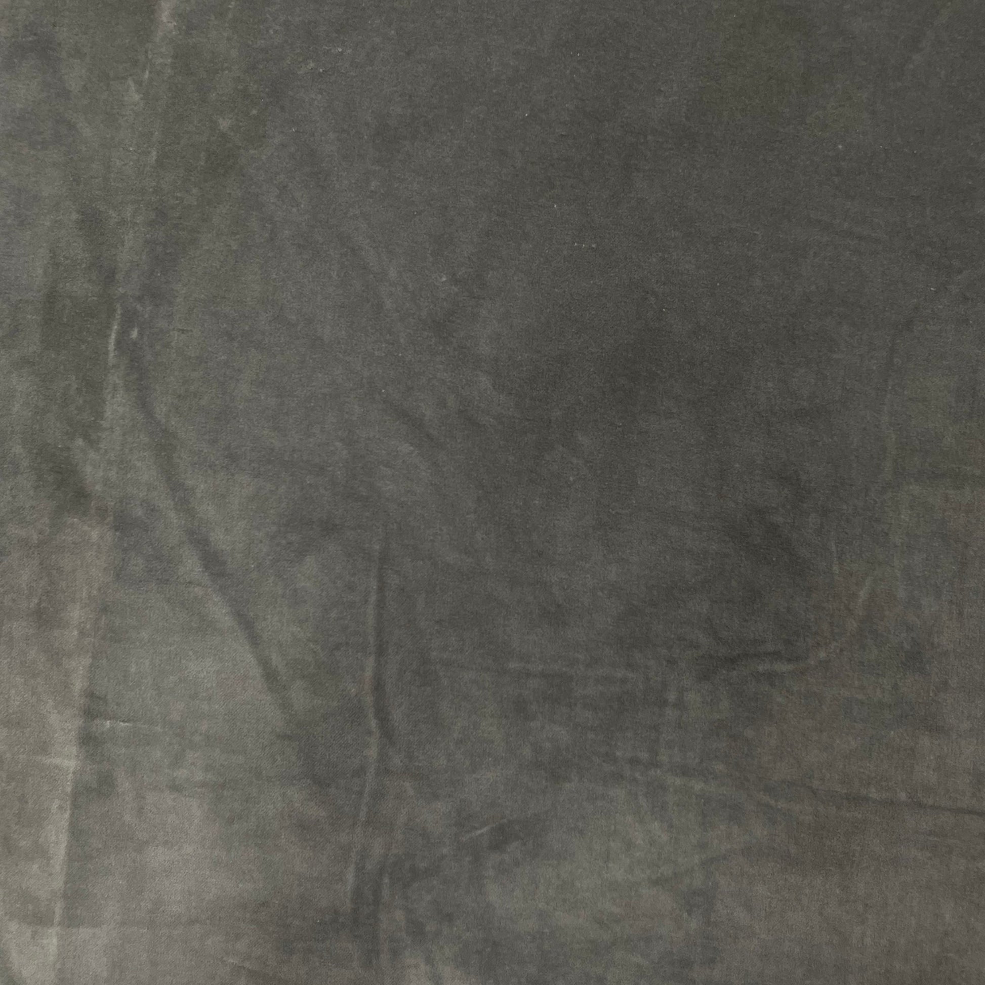 Grey Cotton Solid Velvet Fabric