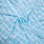 Sky blue & White Geometerical Georgette Fabric - TradeUNO