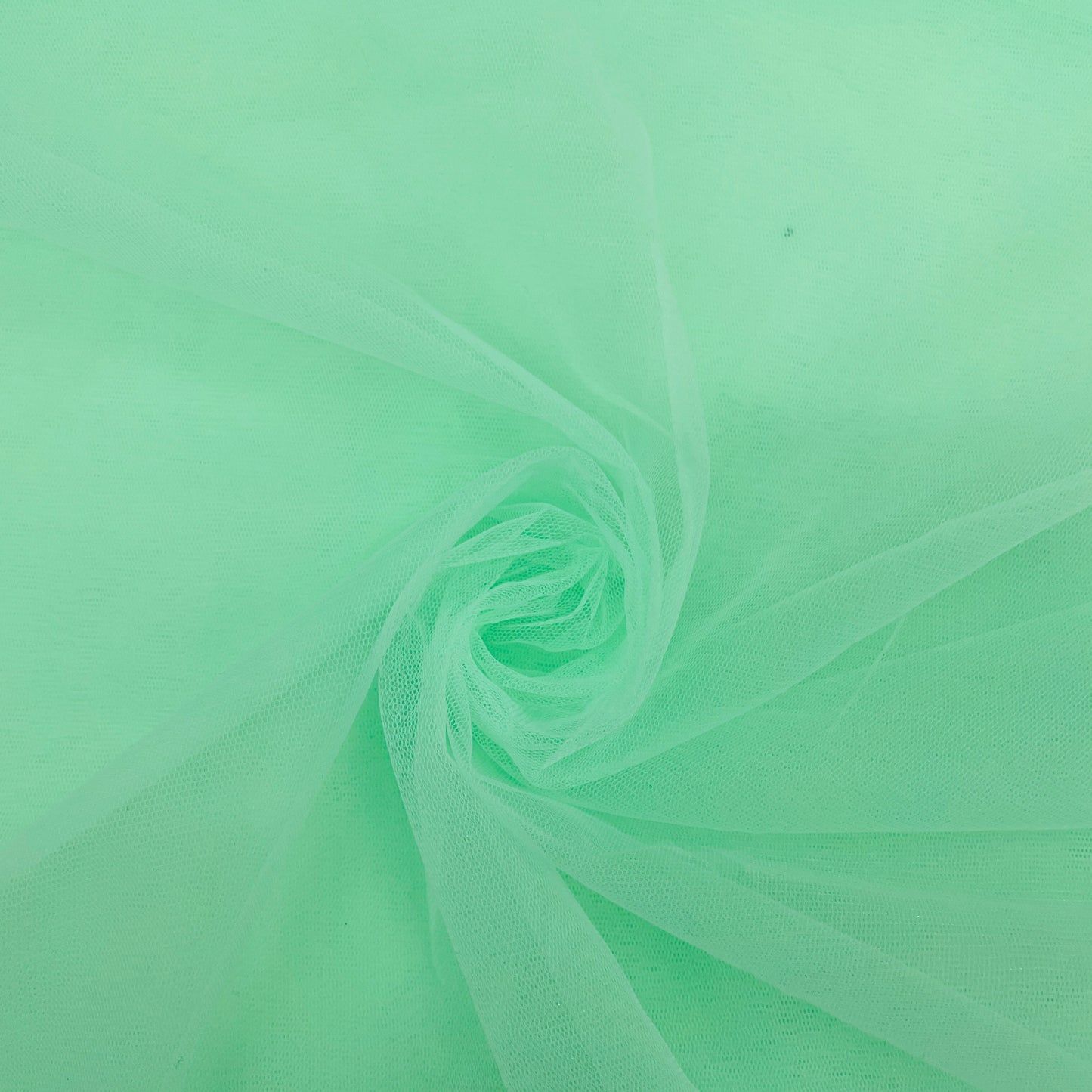 Mint Green Solid Net Fabric - TradeUNO