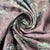 Classic Purple Floral Print Tussar Silk Fabric