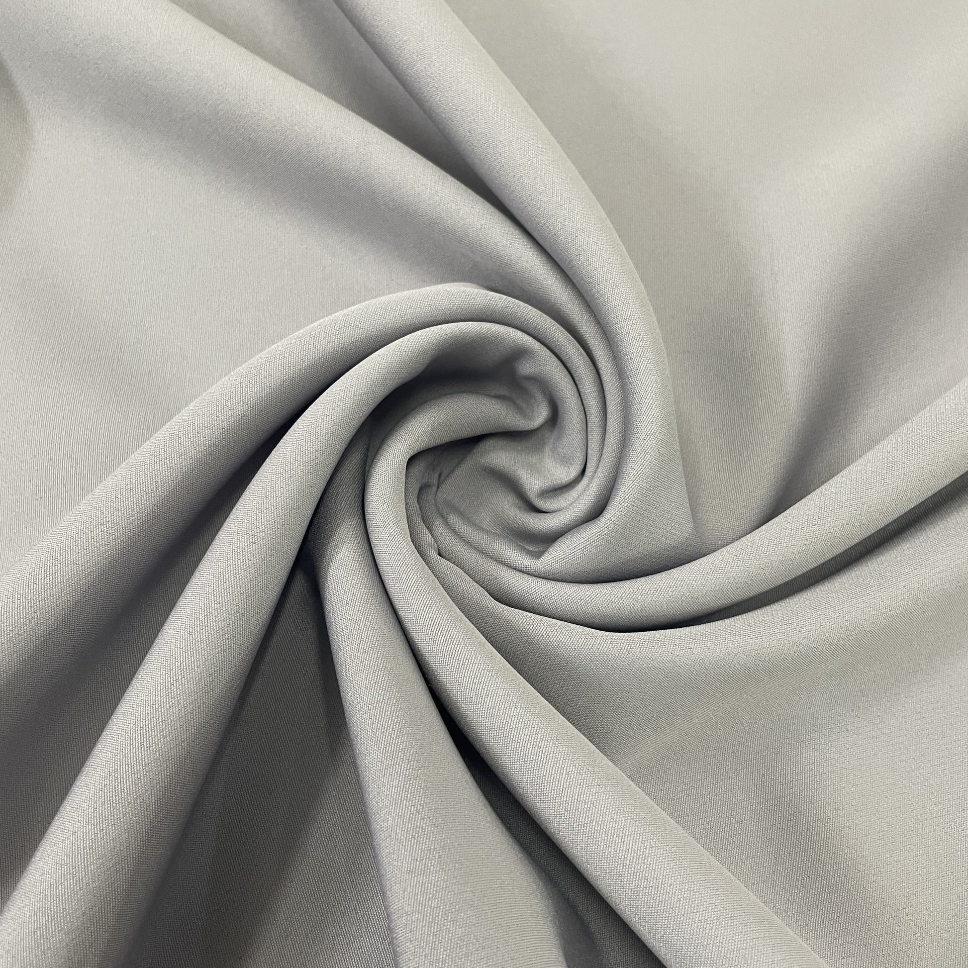 Premium Steel Grey Solid Banana Crepe Fabric