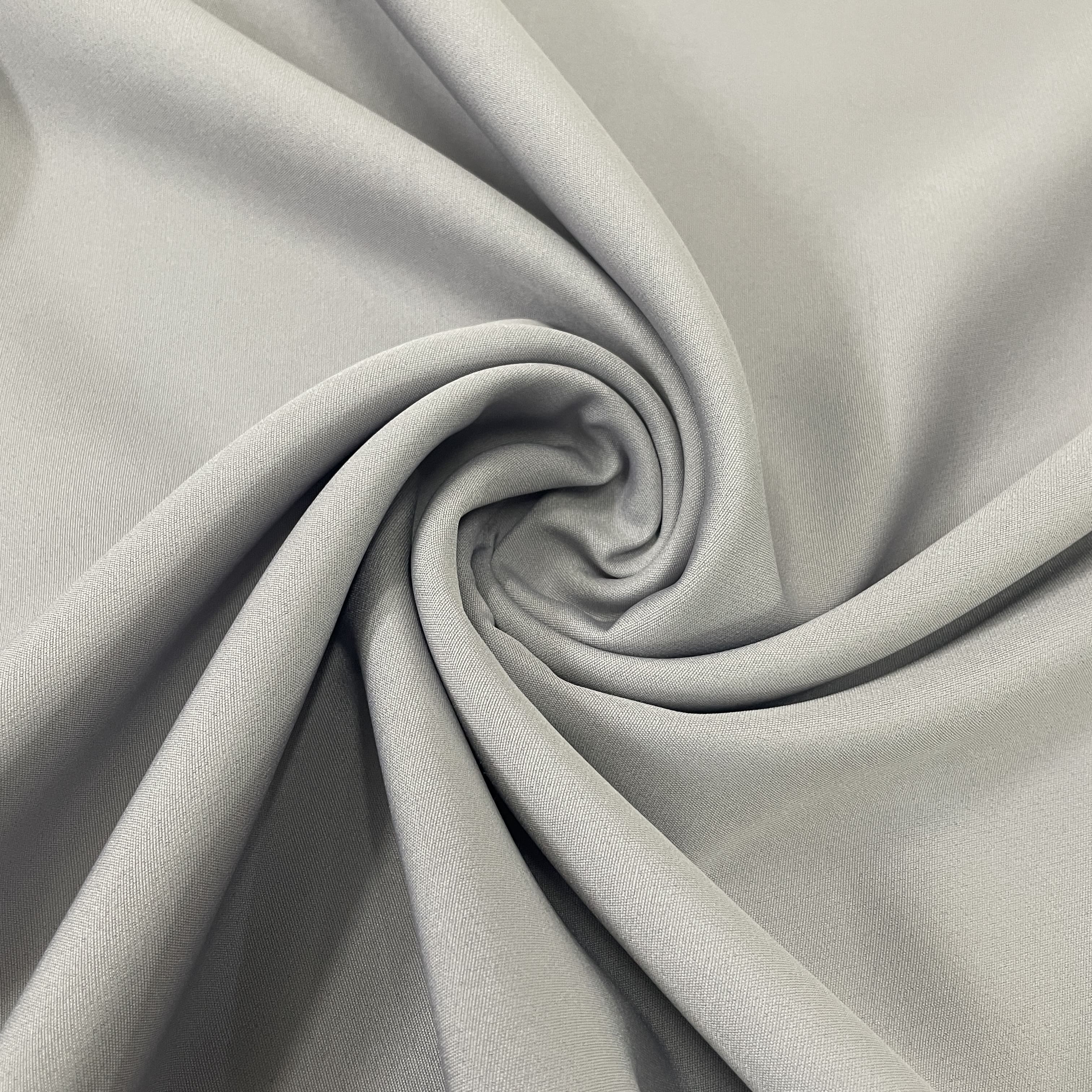 Premium Steel Grey Solid Banana Crepe Fabric