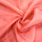 Coral Pink Solid Tissue Fabric