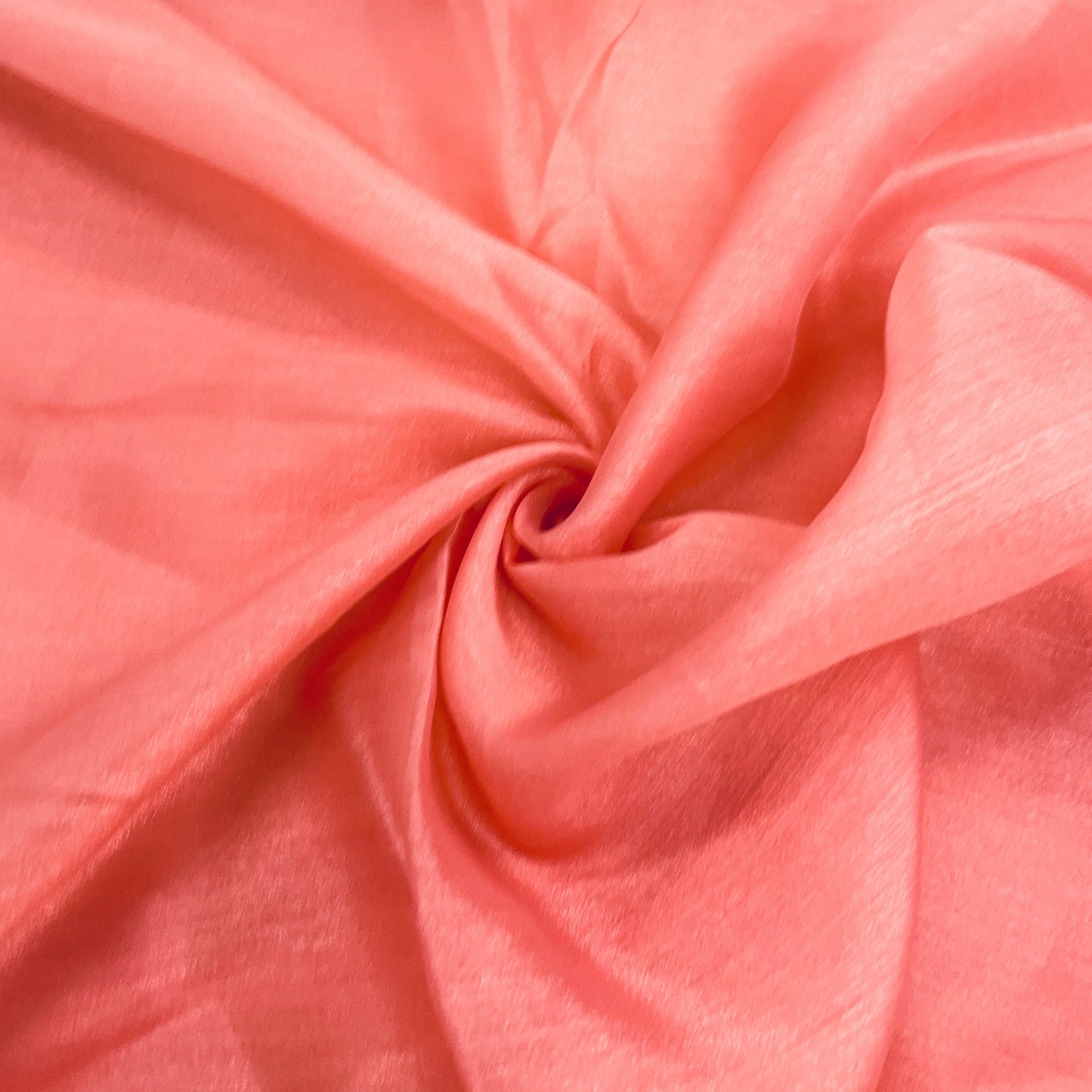 coral pink solid tissue fabric