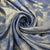 Classic Blue Silver Foil Chanderi Velvet Fabric