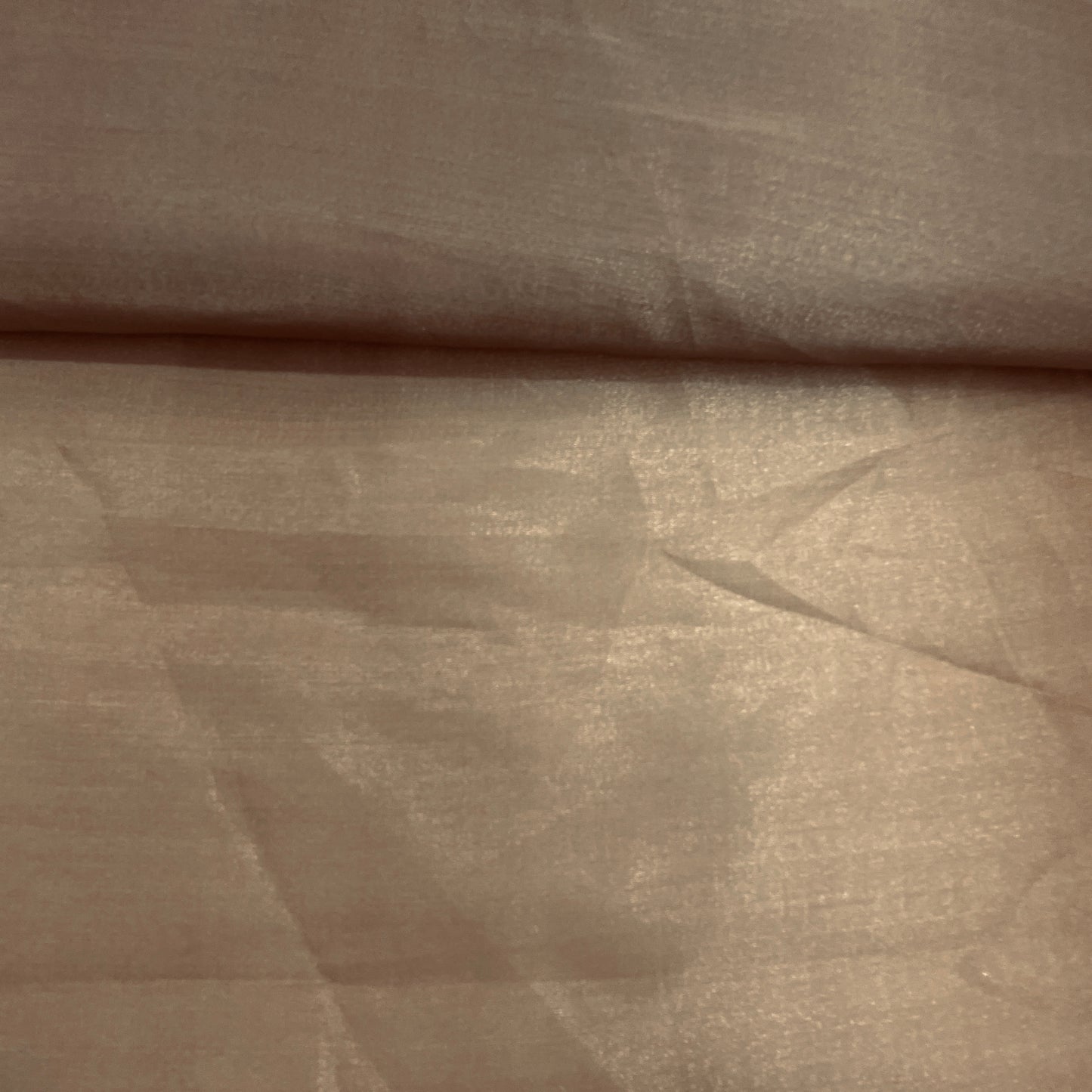 Russet Brown Solid Tissue Fabric