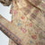 Classic Cream Floral Print Zari Satin Organza Suit Set With Dupatta