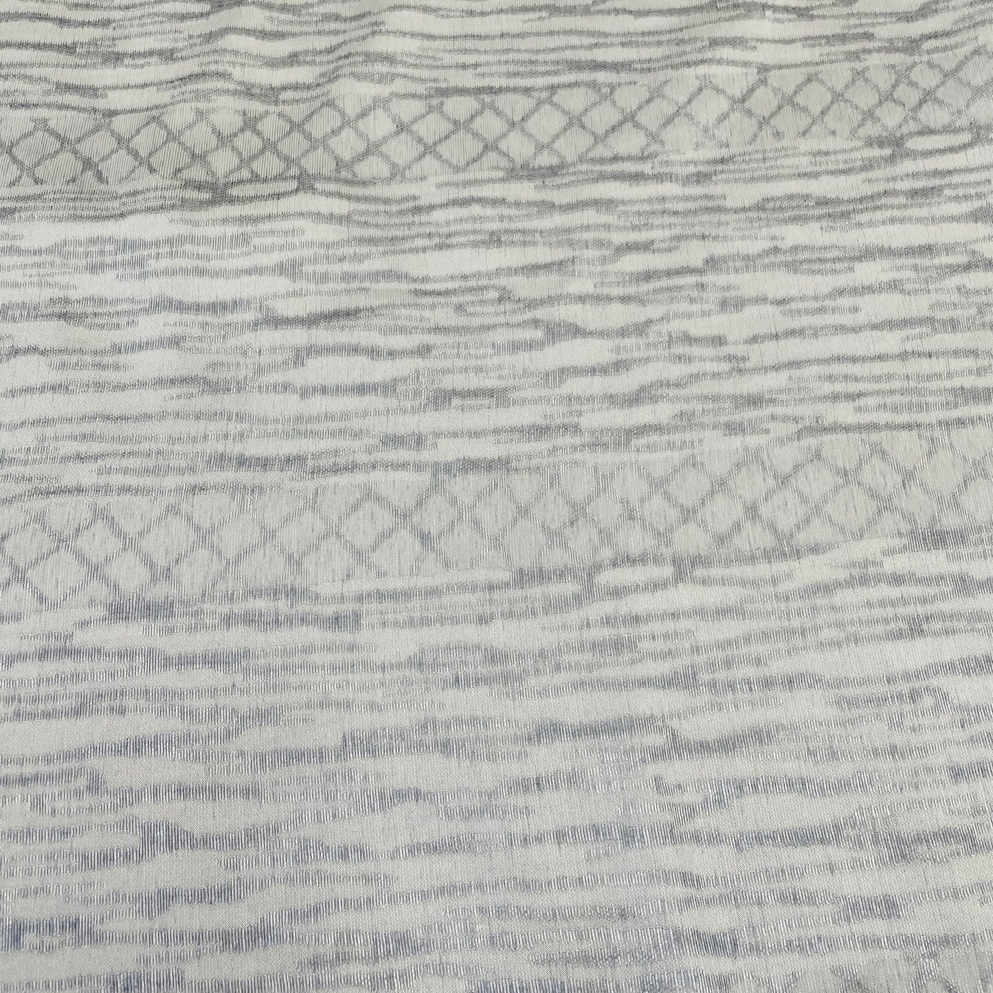 Classic Grey Abstract Weave Knitted Fabric