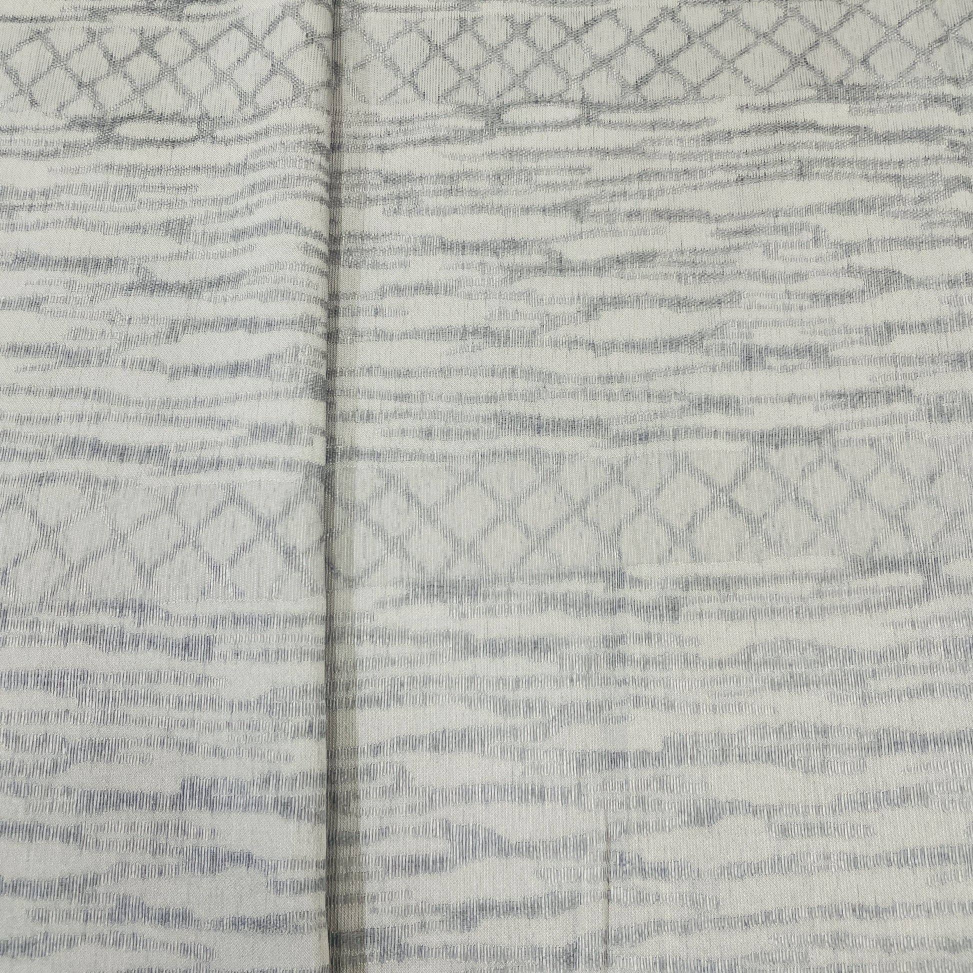 Classic Grey Abstract Weave Knitted Fabric
