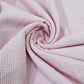 Classic White Pink Stripe Seer Sucker Blended Cotton Fabric