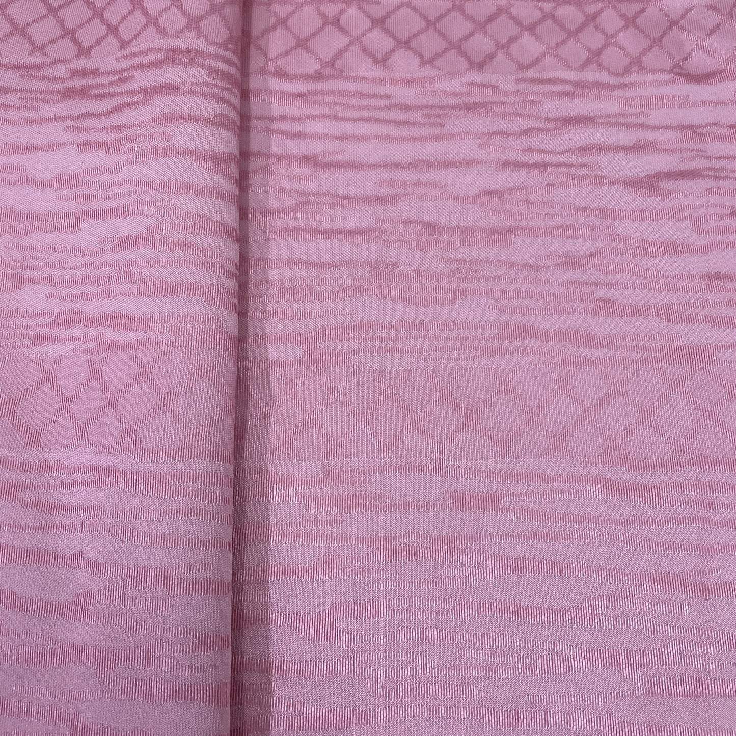 Classic Pink Abstract Weave Knitted Fabric