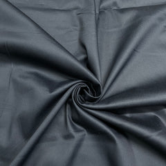 Navy Blue Solid Premium Cotton Satin Fabric - TradeUNO