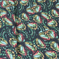 Classic Dark Green Butterfly Print Armani Satin Fabric
