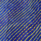 Premium Blue Lehariya Print Satin Fabric