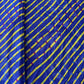 Premium Blue Lehariya Print Satin Fabric