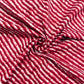 White & Maroon Lehriya Print Cotton Fabric TU-8612 - TradeUNO
