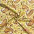 Moss Green & Yellow Paisley Print Cotton Fabric - TradeUNO