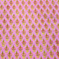 Baby Pink & Yellow Floral Print Cotton Fabric - TradeUNO
