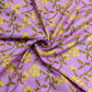Baby Pink & Yellow Floral Print Cotton Fabric - TradeUNO