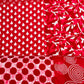 Red Geometerical Print Cotton Fabric TU-8602 - TradeUNO