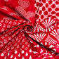 Red Geometerical Print Cotton Fabric TU-8602 - TradeUNO