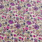 Cream & Pink Floral Print Cotton Fabric - TradeUNO