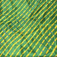 Premium Green Lehariya Print Satin Fabric