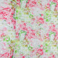 Green & Red Floral Sequence Thread Embroidery Blended Cotton Fabric - TradeUNO