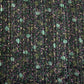 Black & Green Floral Lurex Organza Fabric - TradeUNO