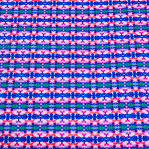Purple & Multicolor Geometerical Print Mulmul Fabric - TradeUNO