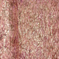 Onion Pink With Golden Floral Sequence Embroidery Net Imported Fabric - TradeUNO
