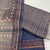 Classic Blue Geometric Print Zari Satin Organza Suit Set With Dupatta