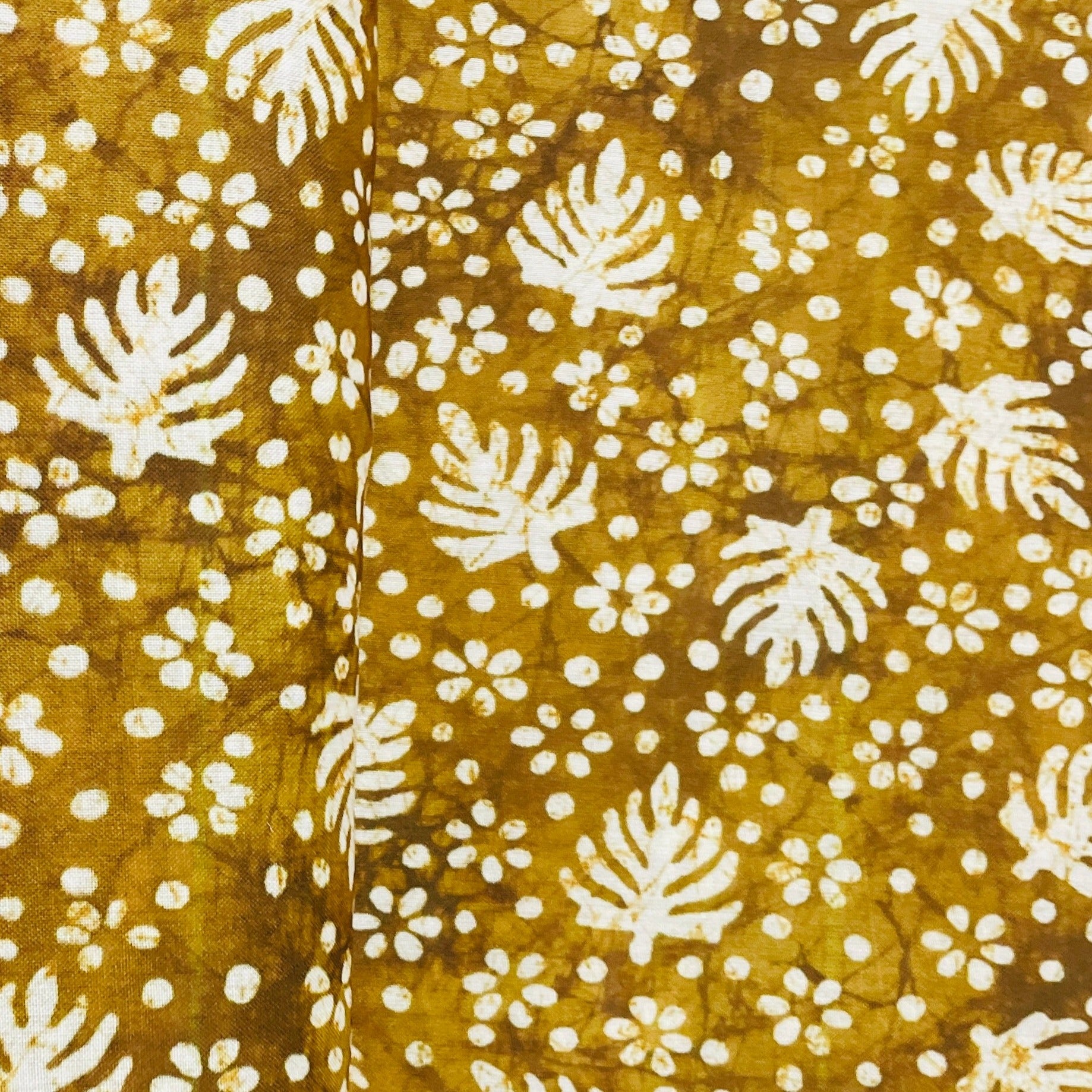 Brown Floral Print Lawn Cotton Fabric - TradeUNO