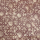 Maroon & Cream Batik Print Cotton Dupion Fabric - TradeUNO