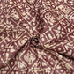 Maroon & Cream Batik Print Cotton Dupion Fabric - TradeUNO